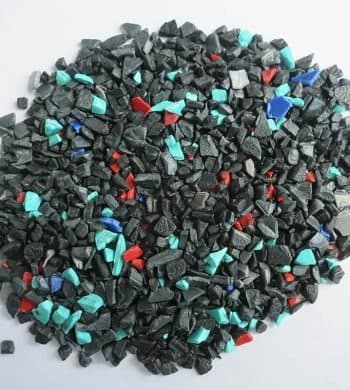 ABS regrind from automotive battery covers